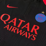 26/27 PSG Black Half Pull Tracksuit# (半拉链)