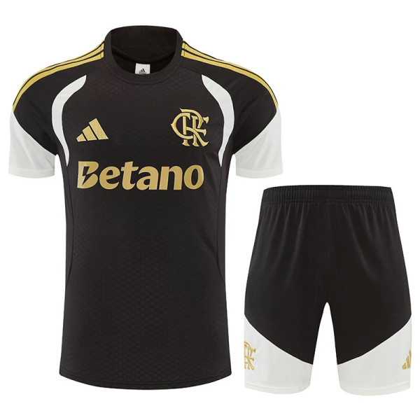 26/27 Flamengo Black Training Shorts Suit