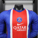 26/27 PSG Home Player Version Long Sleeve Soccer Jersey