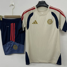 26/27 Bayern Beige Yellow Training Short Suit