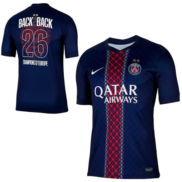 25/26 PSG Home (Champions D Europe 26) 1:1 Fans Soccer Jersey(球迷版双胶星)