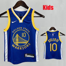 WARRIORS BUT LER III#10 Blue Top Quality Hot Pressing NBA Jersey(童装)