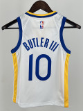 WARRIORS BUT LER III#10 White Top Quality Hot Pressing NBA Jersey(童装)