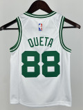 CELTICS QUETA #88 White Top Quality Hot Pressing NBA Jersey(童装)