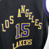 23/24 LAKERS REAVES#15 Black City Edition Kids Top Quality Hot Pressing NBA Jersey(童装)