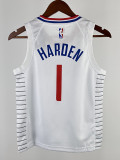 CLIPPERS HARDEN#1 White Kids Top Quality Hot Pressing NBA Jersey(童装)