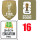 FWCC2022+FWC26-16 strong match+UFEF(16强金底白+左袖16白章+胸前冠）