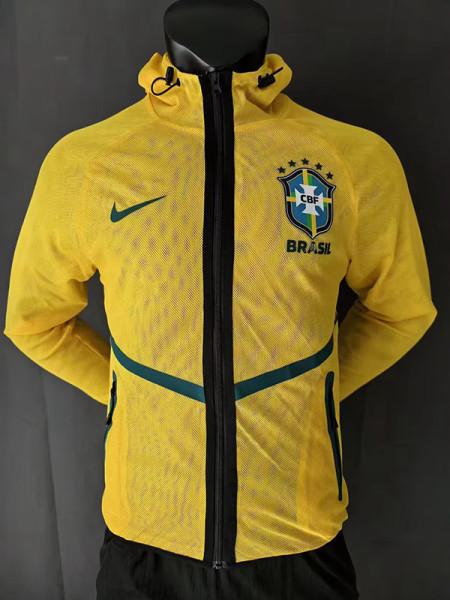 2026 Brazil World Cup Yellow Hooded Starting Uniform