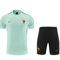 26/27 France Light Green Training Short Suit