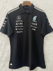 2026 F1 Mercedes Black 1:1 Polo Racing Suit (翻领)