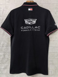 2026 Cadillac Black 1:1 Polo Racing Suit (翻领)