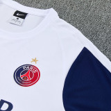 26/27 PSG White Training Short Suit (With stars带星)