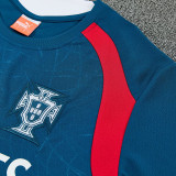 26/27 Portugal Lake Blue Training Short Suit(胸前广告)