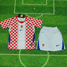 26/27 Croatia Home Kids Soccer Jersey
