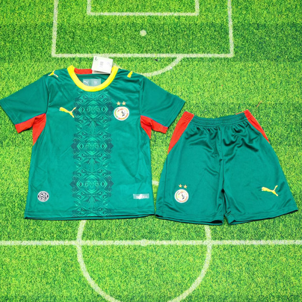 25/26 Senegal Away Kids Soccer Jersey( two star双星)