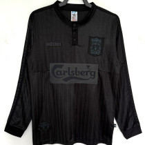 1995/1996 LIV Special Edition Black Long Sleeve Retro Soccer Jersey