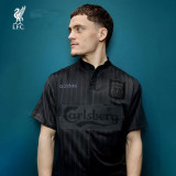 1995/1996 LIV Special Edition Black Long Sleeve Retro Soccer Jersey