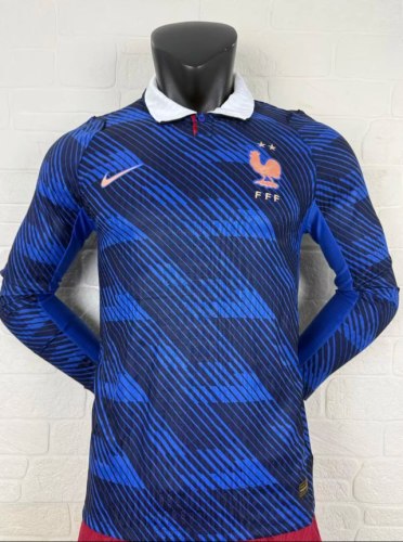 France 2026 World Cup Home Long Sleeve Player  Men Jersey