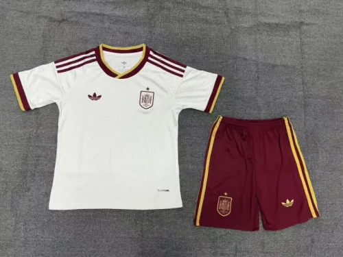 Spain 2026 World Cup Away Kids Suit