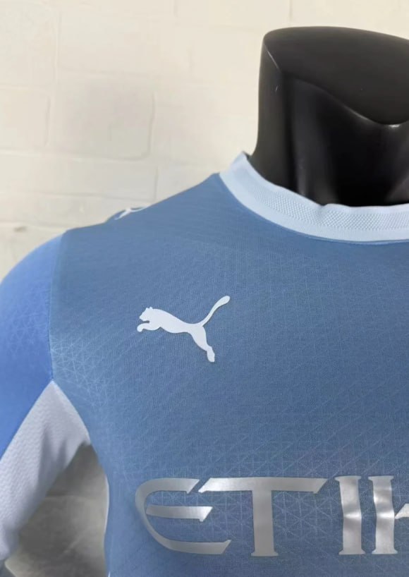 Manchester City Home Player Long Sleeve Men Jersey 26/27