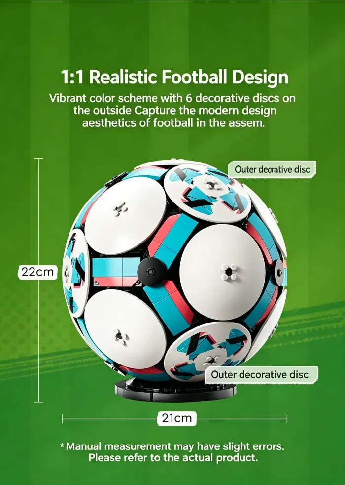 LEGO 43019 FIFA World Cup Hercules Cup Football Trophy Fans Building Blocks Toy Gift