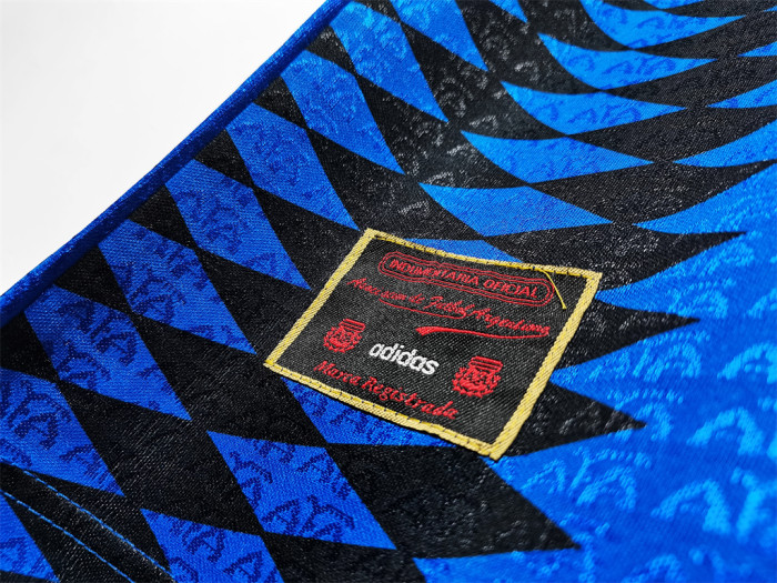 Argentina Away Long Sleeve Retro Jersey 1994