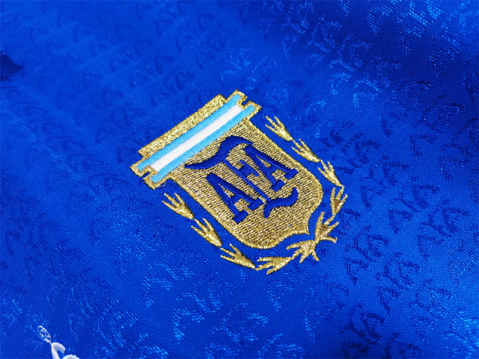 Argentina Away Long Sleeve Retro Jersey 1994