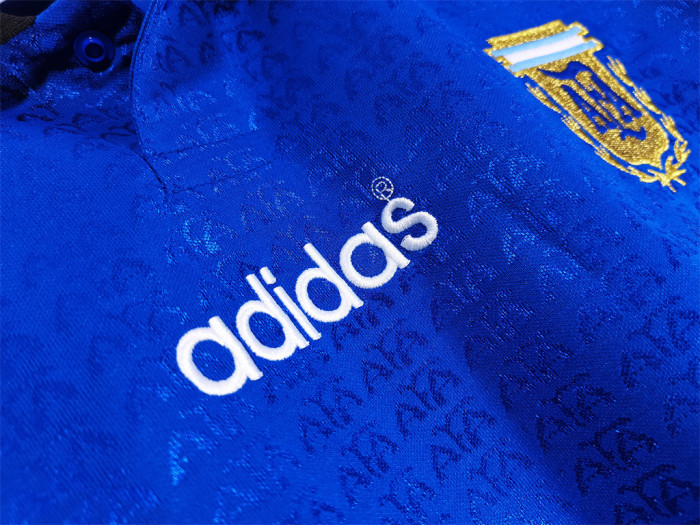 Argentina Away Long Sleeve Retro Jersey 1994