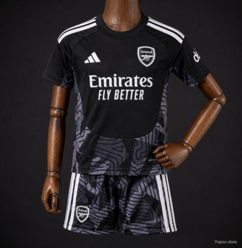 Arsenal Black Goalkeeper Kids Suit 26/27