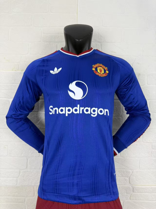 Manchester United Away Long Sleeve Player Jersey 26/27