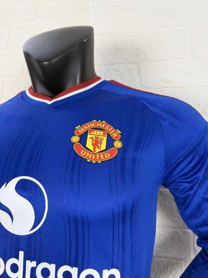 Manchester United Away Long Sleeve Player Jersey 26/27
