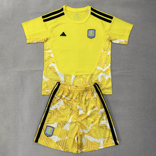 Aston Villa Man Yellow Goalkeeper Men Jersey Suit 26/27
