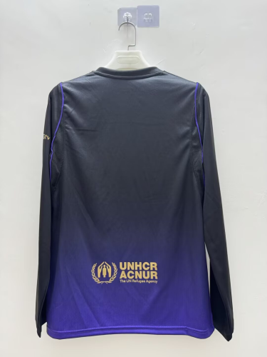 Barcelona Away Long Sleeve Men Jersey 26/27
