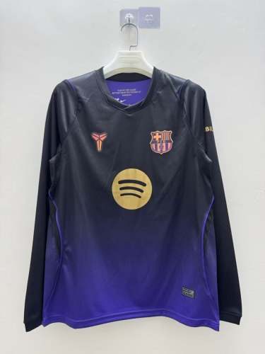 Barcelona Away Long Sleeve Men Jersey 26/27