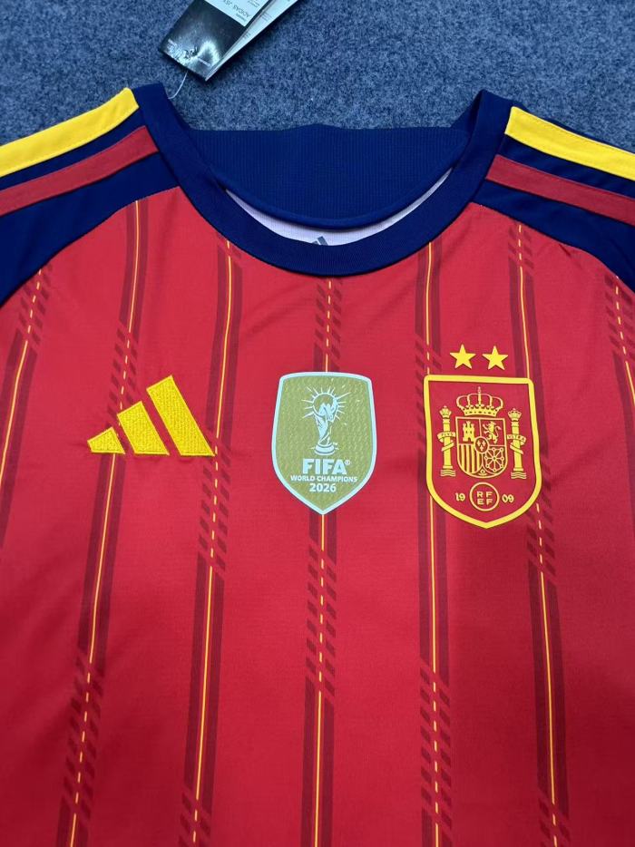 Spain 2026 World Cup Home Man Jersey (2 stars)