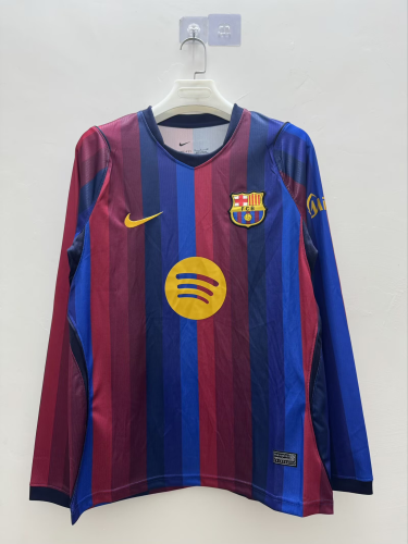 Barcelona Home Men Long Sleeve Jersey 26/27