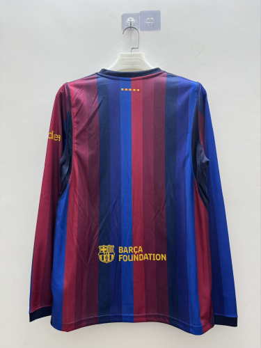 Barcelona Home Men Long Sleeve Jersey 26/27