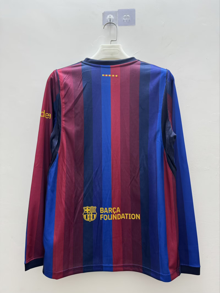 Barcelona Home Men Long Sleeve Jersey 26/27