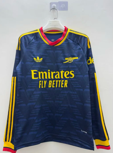 Arsenal Away Champions Man Long Sleeve Jersey 26/27