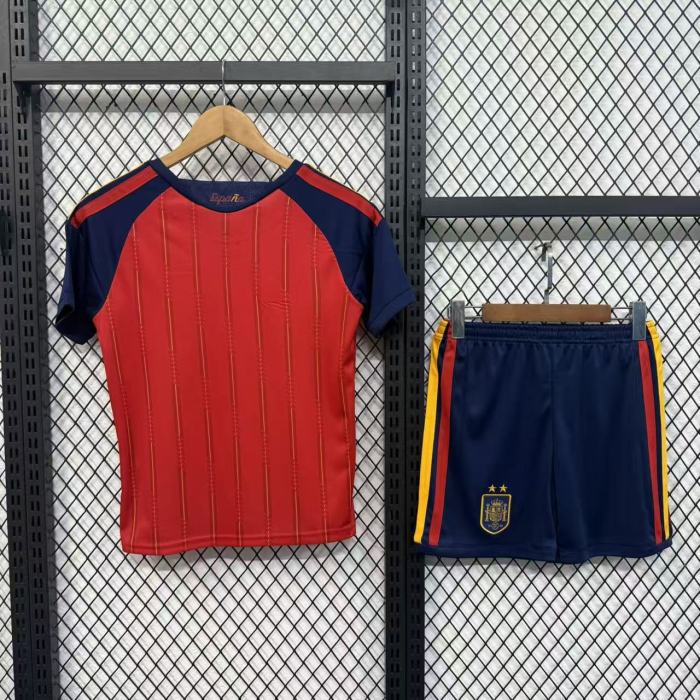 Spain 2026 World Cup Champions 26 Home Kids Suit (2 stars)