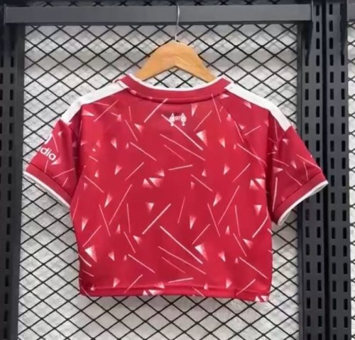 Liverpool Home Woman Cropped Jersey