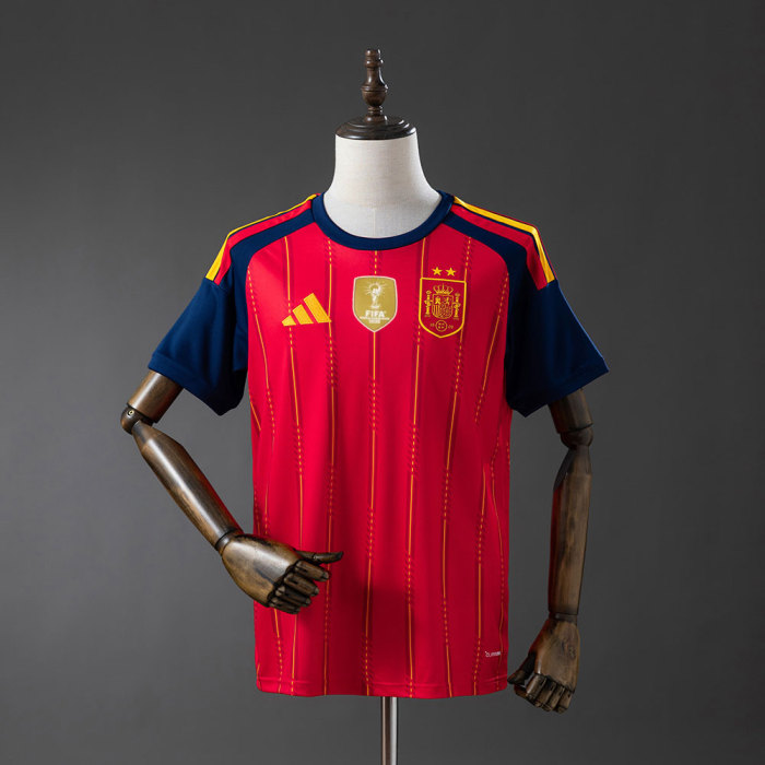 Spain 2026 World Cup Champions 26 Home Man Jersey (2 stars)
