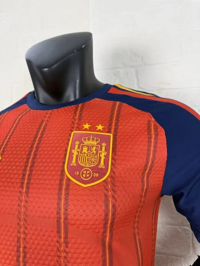 Spain 2026 World Cup Home Long Sleeve Player Man Jersey (2 stars)