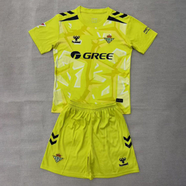 Real Betis Yellow Goalkeeper Kids Suit 26/27