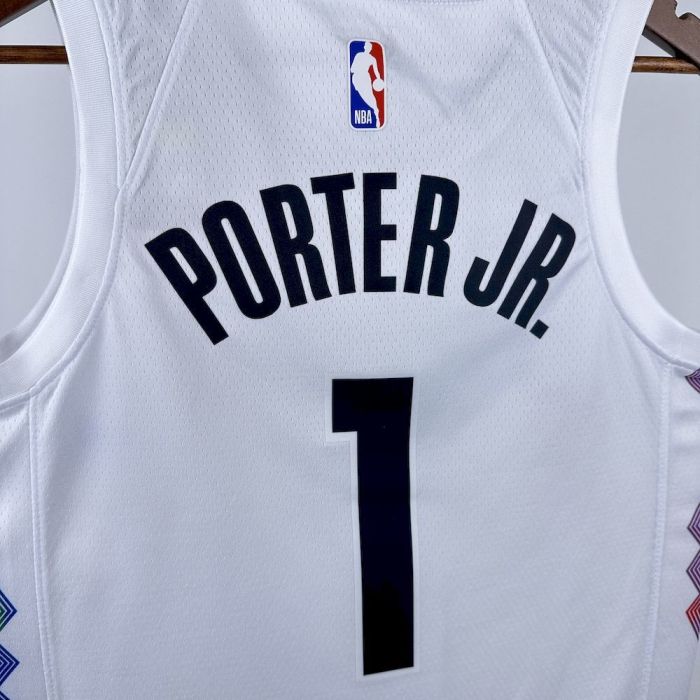 Michael Porter Jr. Denver Nuggets  City Edition 2024/25 Swingman Jersey White