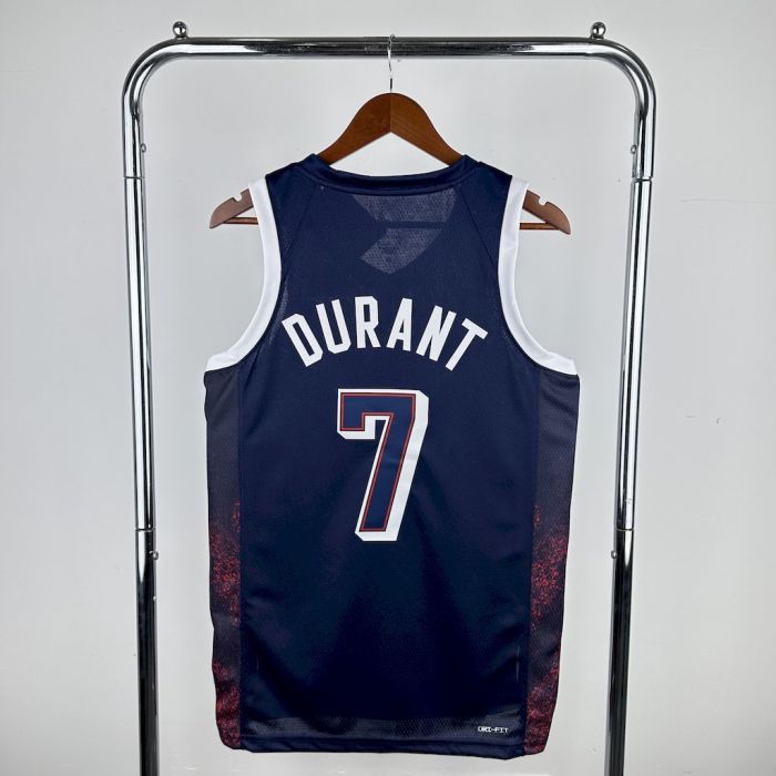 Kevin Durant Team  USA 2024 Swingman Away Jersey Blue