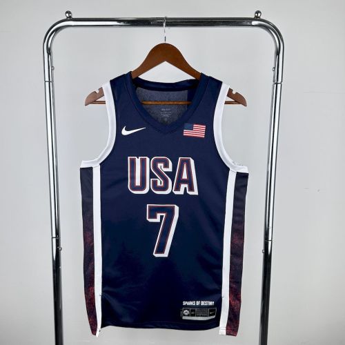 Kevin Durant Team  USA 2024 Swingman Away Jersey Blue