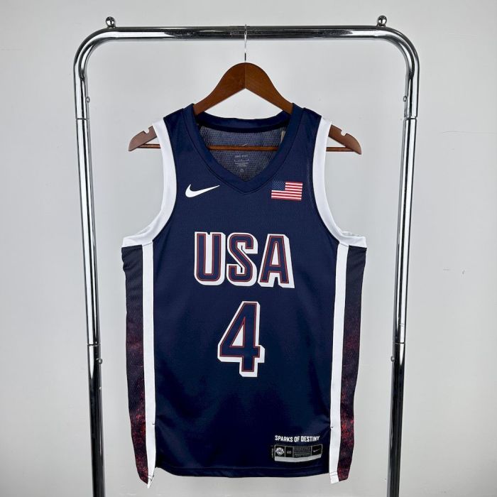 Stephen Curry Team  USA 2024 Swingman Away Jersey Blue