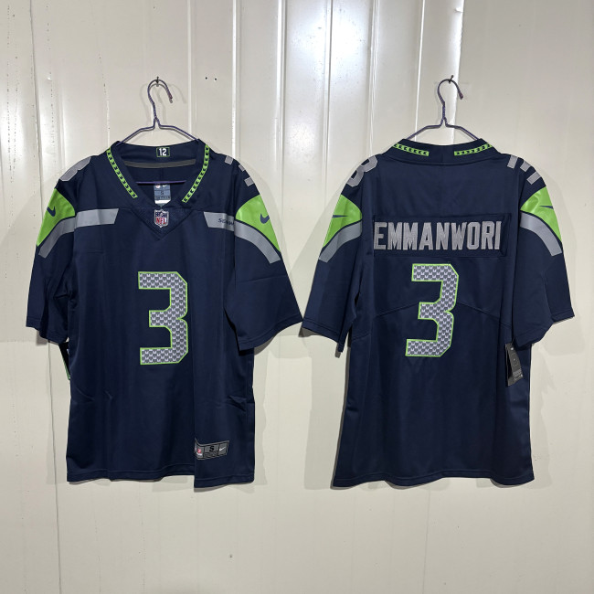Seattle Seahawks Nick Emmanwori Navy Game Jersey - Gen 2