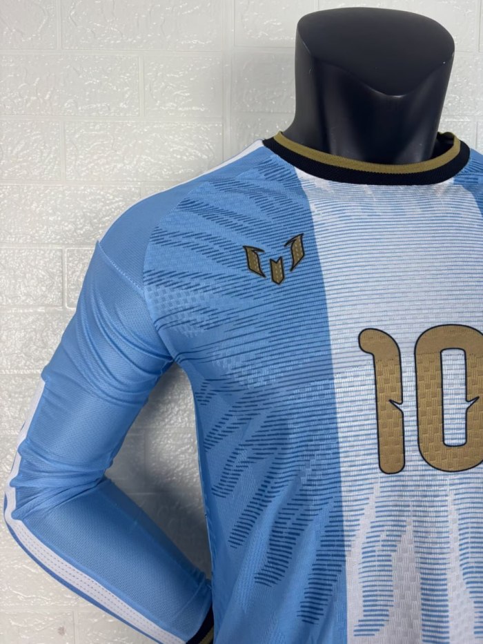 Argentina 2026 Messi Signature Edition Player Long Sleeve Men Jersey